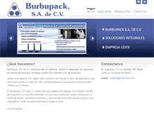 Tablet Screenshot of burbupack.com.mx